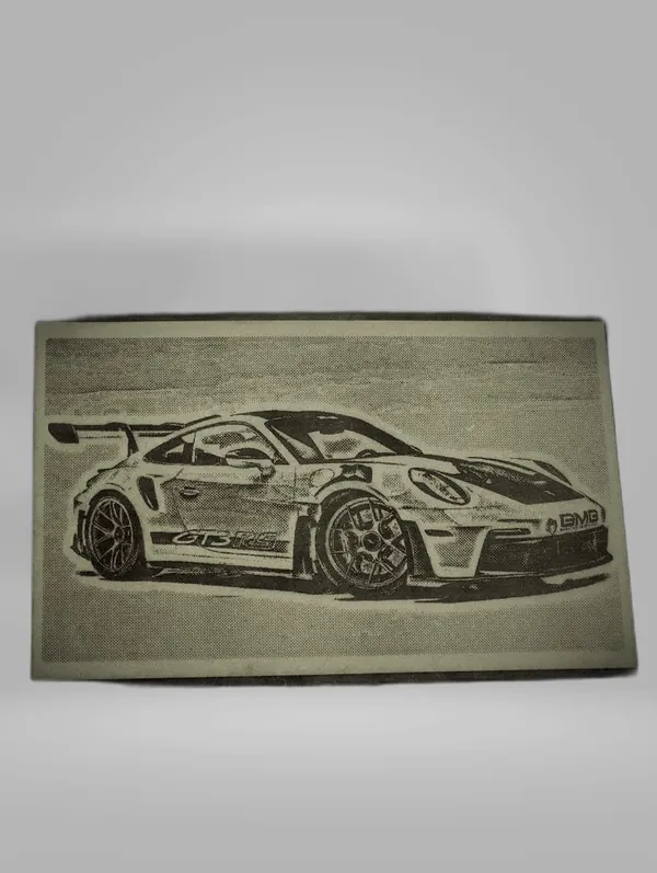 Sports_Cars_Green_Wood_Engraved_Wall_Frame_|_Car_Theme_|_For_Wall_Decoration