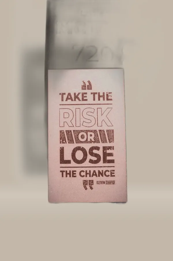 Risk/Reward_Motivational_Quotes_Beige_Wood_Engraved_Wall_Frame_|_For_Wall_Decoration