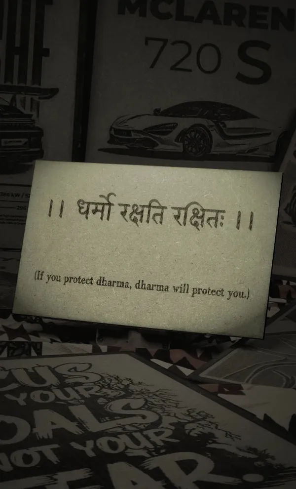 Dharmo_Rakshati_Rakshitah_Green_Wood_Engraved_Wall_Frame_|_For_Wall_Decoration