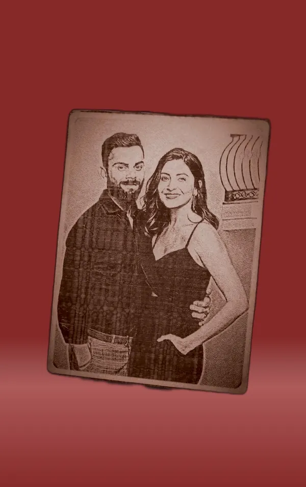Virat_&_Anushka_Beige_Wood_Engraved_Wall_Frame_|_For_Wall_Decoration