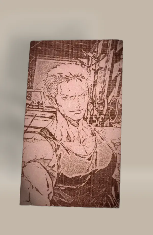 Roronoa_Zoro_Beige_Wood_Engraved_Wall_Frame_|_Anime_Theme_|_For_Wall_Decoration
