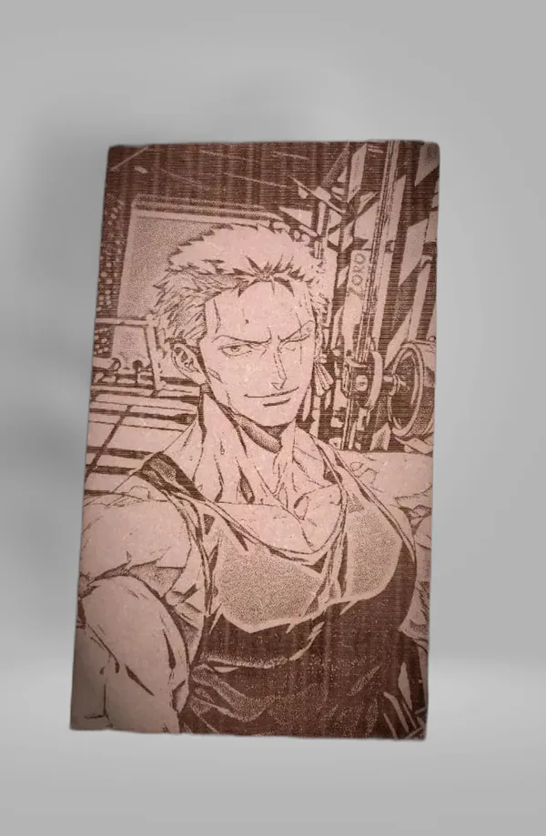 Roronoa_Zoro_Beige_Wood_Engraved_Wall_Frame_|_Anime_Theme_|_For_Wall_Decoration