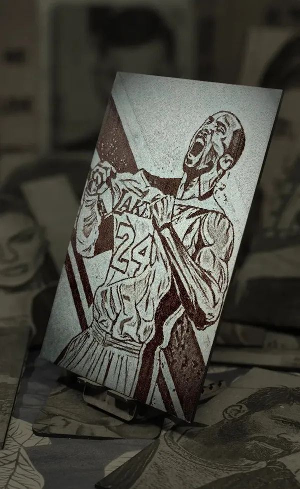 Kobe_Bryant_Green_Wood_Engraved_Wall_Frame_|_For_Wall_Decoration