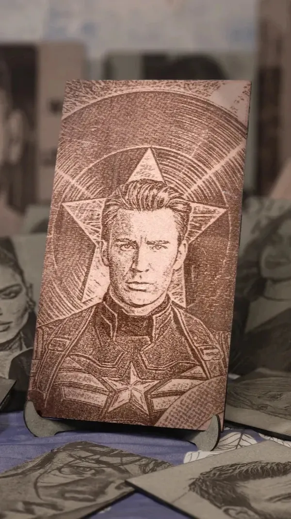 Captain_America_Beige_Wood_Engraved_Wall_Frame_|_For_Wall_Decoration