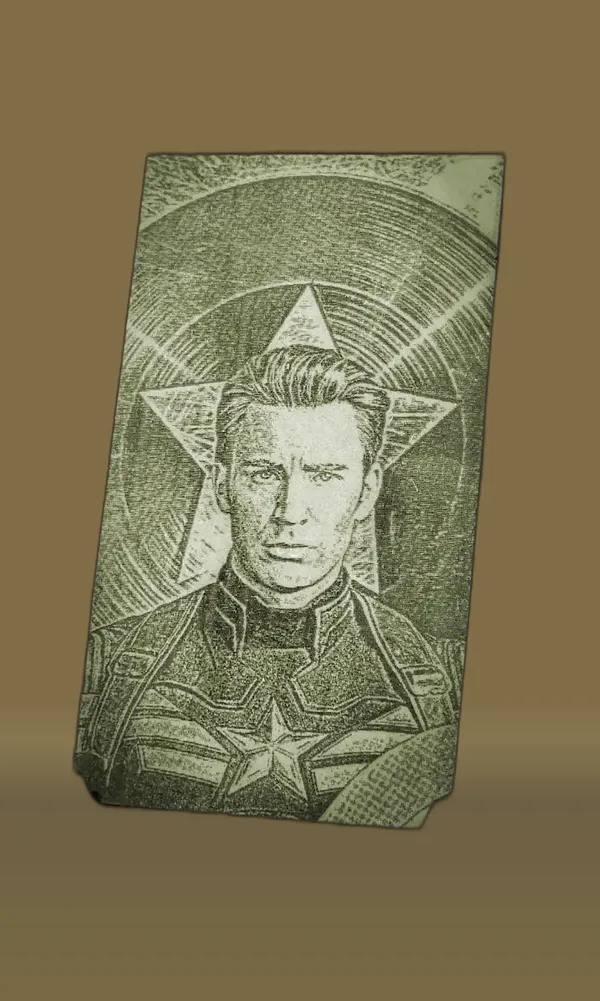 Captain_America_Green_Wood_Engraved_Wall_Frame_|_For_Wall_Decoration