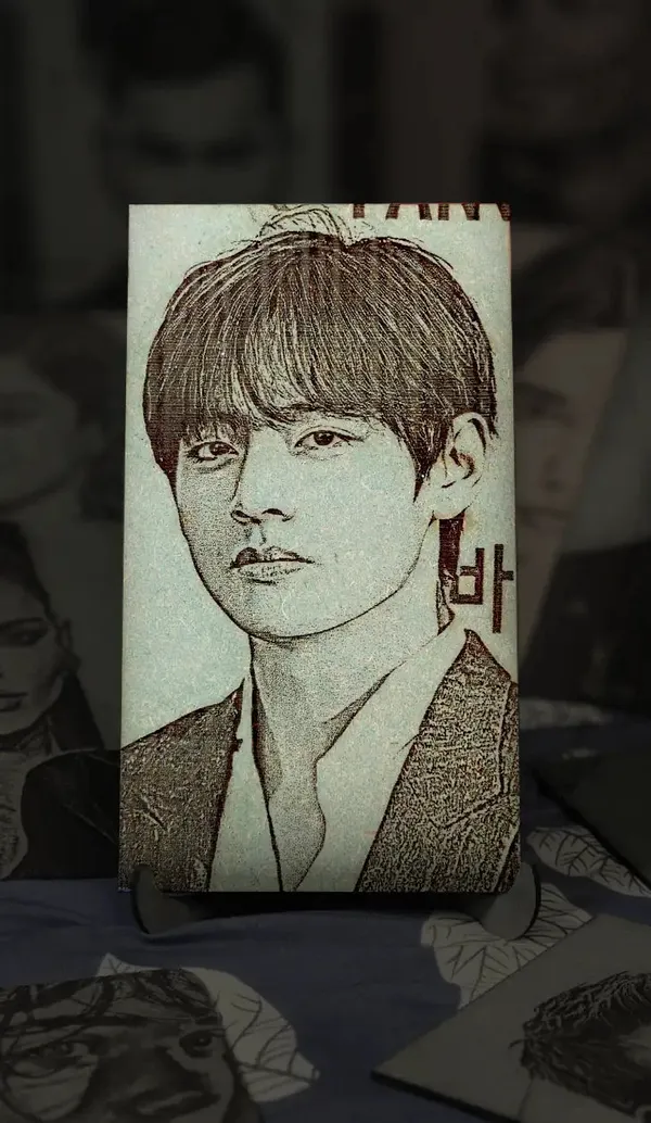 Jungkook_Green_Wood_Engraved_Wall_Frame_|_For_Wall_Decoration