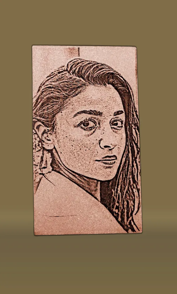 Alia_Bhatt_Beige_Wood_Engraved_Wall_Frame_|_For_Wall_Decoration