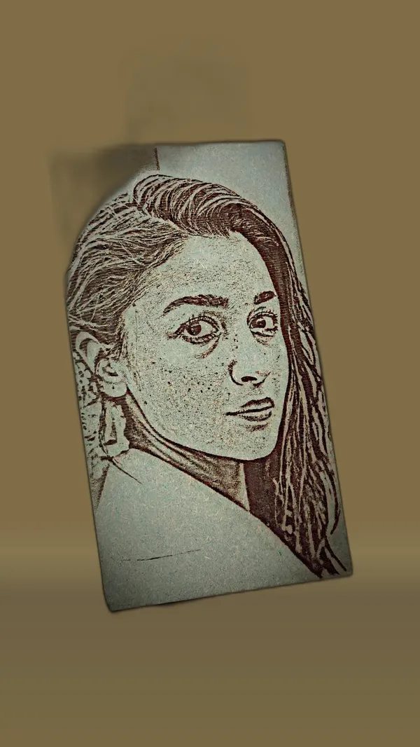 Alia_Bhatt_Green_Wood_Engraved_Wall_Frame_|_For_Wall_Decoration