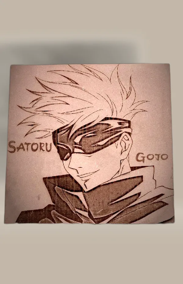 Gojo_Satoru_Beige_Wood_Engraved_Wall_Frame_|_Anime_Theme_|_For_Wall_Decoration