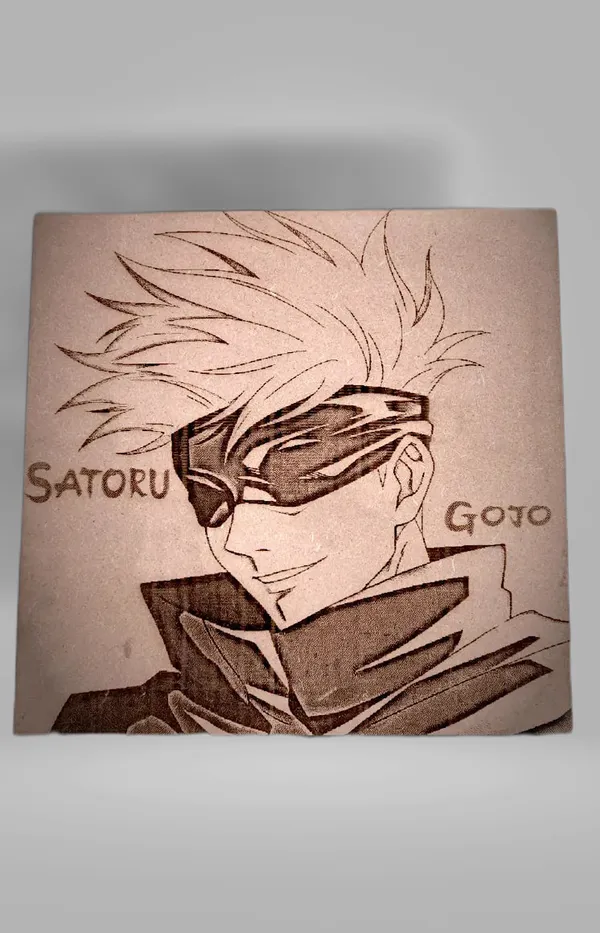 Gojo_Satoru_Beige_Wood_Engraved_Wall_Frame_|_Anime_Theme_|_For_Wall_Decoration