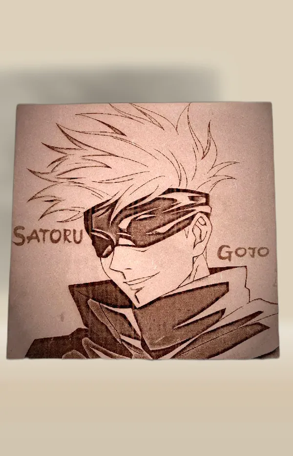 Gojo_Satoru_Beige_Wood_Engraved_Wall_Frame_|_Anime_Theme_|_For_Wall_Decoration