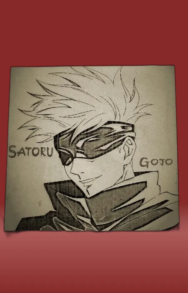 Gojo_Satoru_Green_Wood_Engraved_Wall_Frame_|_Anime_Theme_|_For_Wall_Decoration