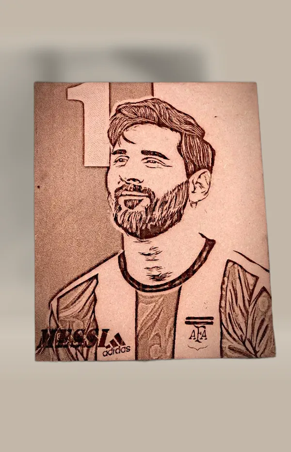 Lionel_Messi_Beige_Wood_Engraved_Wall_Frame_|_For_Wall_Decoration