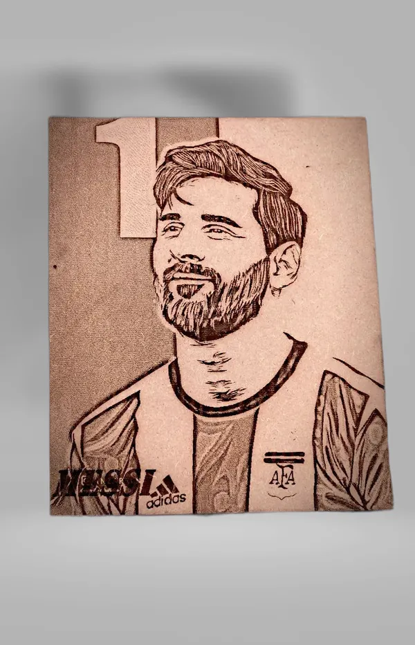 Lionel_Messi_Beige_Wood_Engraved_Wall_Frame_|_For_Wall_Decoration