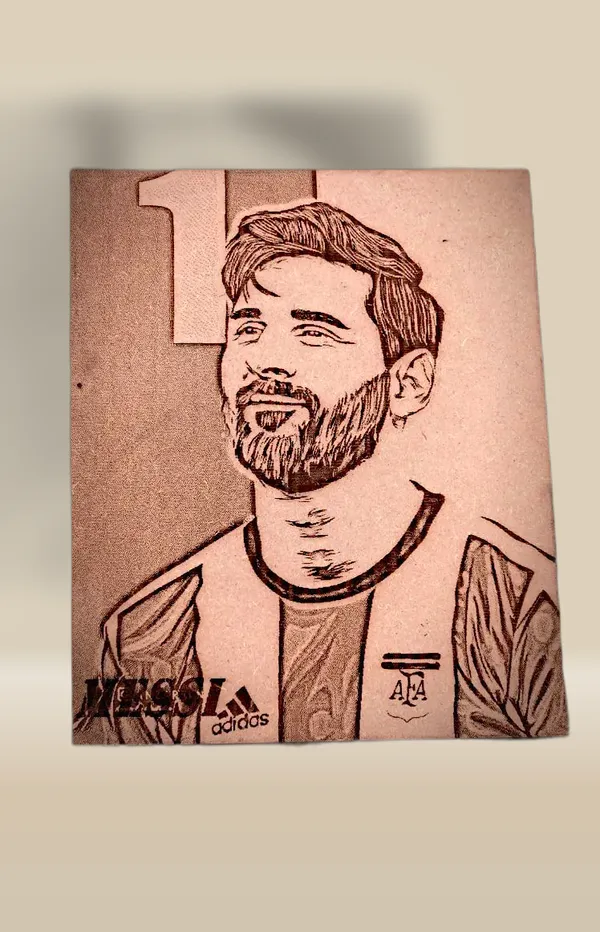 Lionel_Messi_Beige_Wood_Engraved_Wall_Frame_|_For_Wall_Decoration