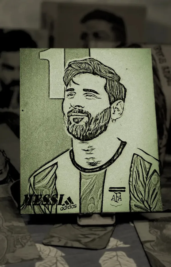 Lionel_Messi_Green_Wood_Engraved_Wall_Frame_|_For_Wall_Decoration