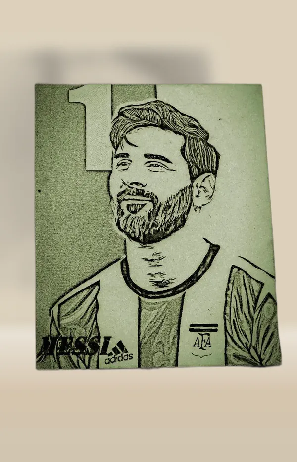 Lionel_Messi_Green_Wood_Engraved_Wall_Frame_|_For_Wall_Decoration