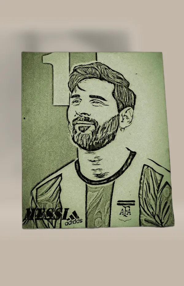Lionel_Messi_Green_Wood_Engraved_Wall_Frame_|_For_Wall_Decoration