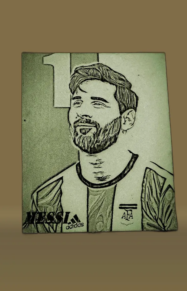 Lionel_Messi_Green_Wood_Engraved_Wall_Frame_|_For_Wall_Decoration