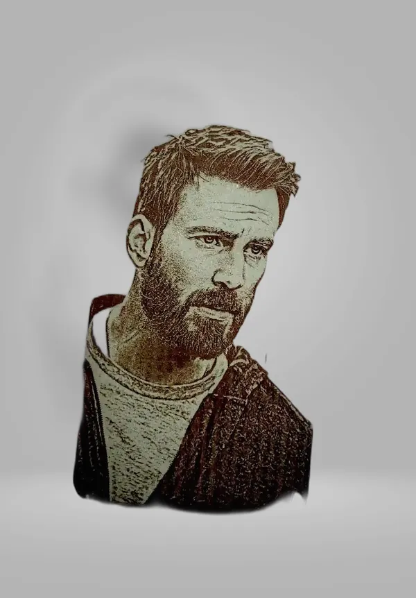 Captain_America_Green_Wood_Engraved_Wall_Frame_|_For_Wall_Decoration