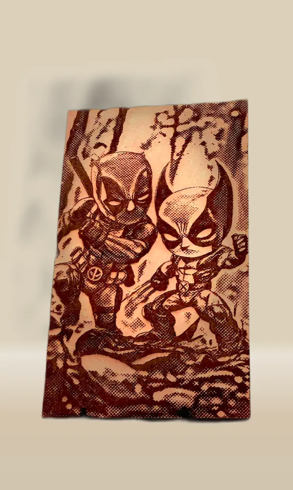 Deadpool_&_Wolverine_Green_Wood_Engraved_Wall_Frame_|_For_Wall_Decoration