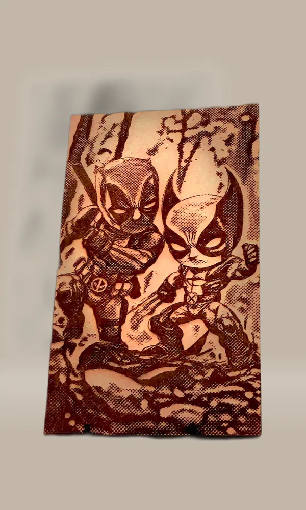 Deadpool_&_Wolverine_Green_Wood_Engraved_Wall_Frame_|_For_Wall_Decoration