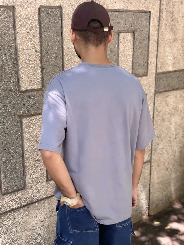 Grey_Cotton_Blend_Regular_Comfortable_T-Shirt_For_Men