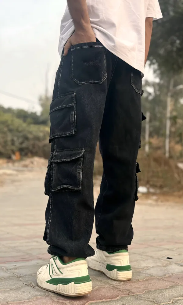 BLACK_BAGGY_LOOSE_FIT_10_POCKET_DENIM-_CASUAL_JEANS_FOR_MEN