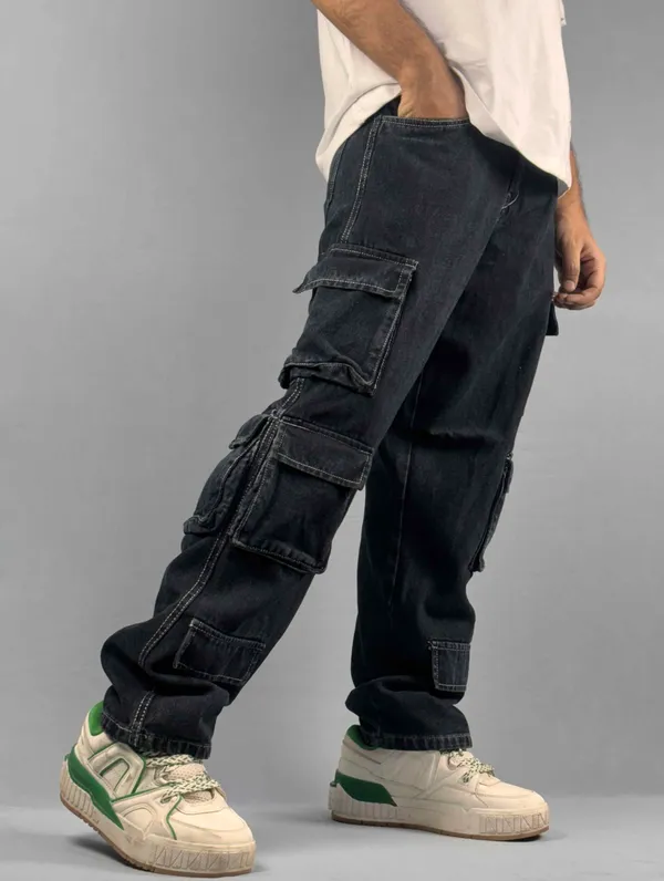 BLACK_BAGGY_LOOSE_FIT_10_POCKET_DENIM-_CASUAL_JEANS_FOR_MEN