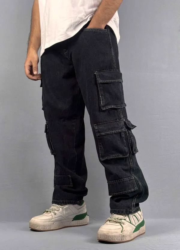 BLACK_BAGGY_LOOSE_FIT_10_POCKET_DENIM-_CASUAL_JEANS_FOR_MEN