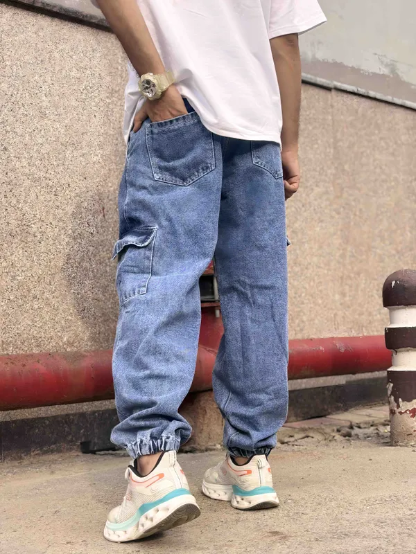 LIGHT_BLUE_LOOSE_FIT_PURE_COTTON_JOGGER_FIT_JEANS_FOR_MEN.