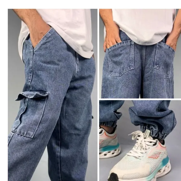 LIGHT_BLUE_LOOSE_FIT_PURE_COTTON_JOGGER_FIT_JEANS_FOR_MEN.