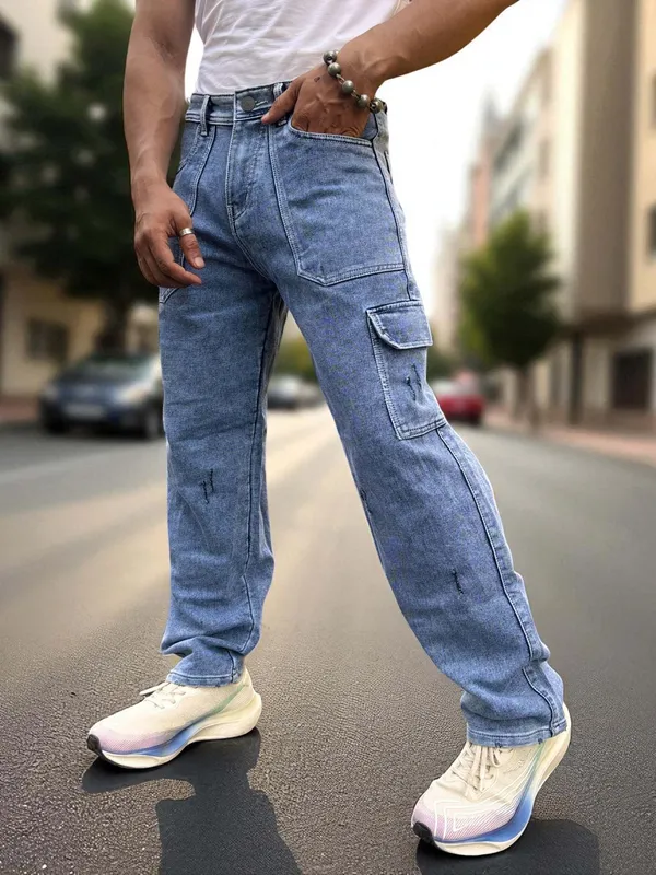 LIGHT_BLUE_BAGGY_CARGO_JEANS_FOR__MEN