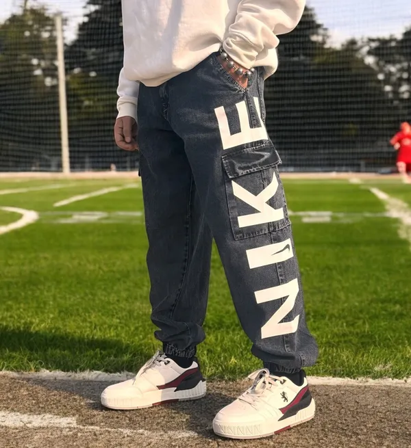 Styzon NIKE BLACK LOOSE FIT PURE COTTON JOGGER FIT JEANS FOR Price in  India Buy Styzon NIKE BLACK LOOSE FIT PURE COTTON JOGGER FIT JEANS FOR