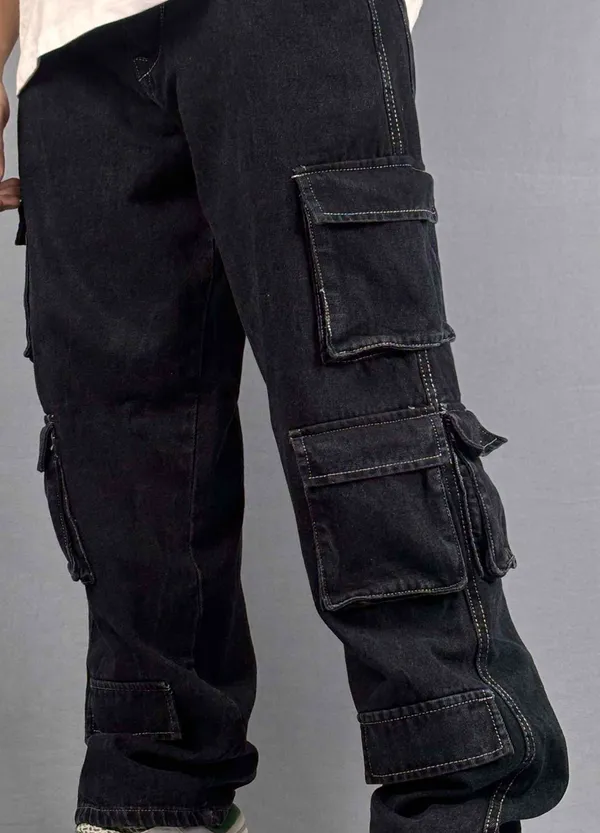 BLACK_BAGGY_LOOSE_FIT_10_POCKET_DENIM-_CASUAL_JEANS_FOR_MEN