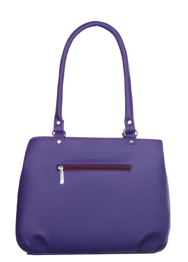 Purple_Artificial_Leather_Shoulder_Bag__For_Women