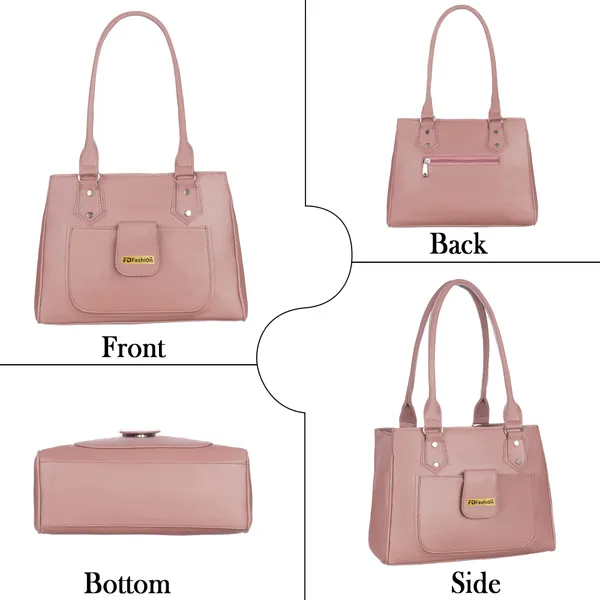 Gold_Artificial_Leather_Shoulder_Bag_For_Women