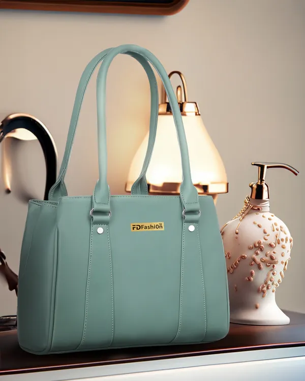 Green_Artificial_Leather_Shoulder_Bag_For_Women