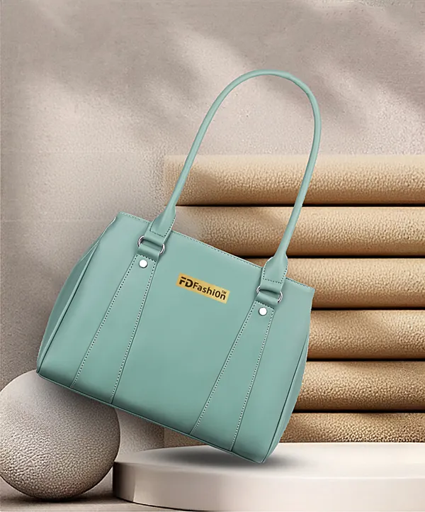 Green_Artificial_Leather_Shoulder_Bag_For_Women