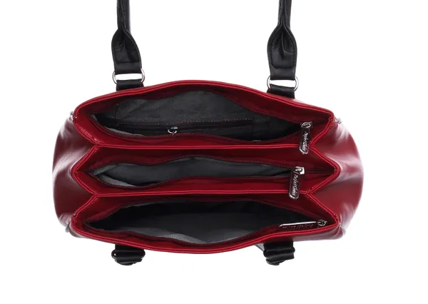Maroon_&_Black_Artificial_Leather_Shoulder_Bag_For_Women