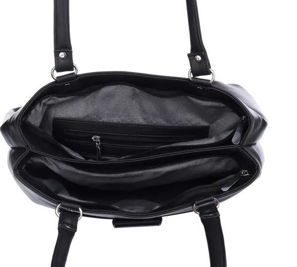 Black_Artificial_Leather_Shoulder_Bag_For_Women