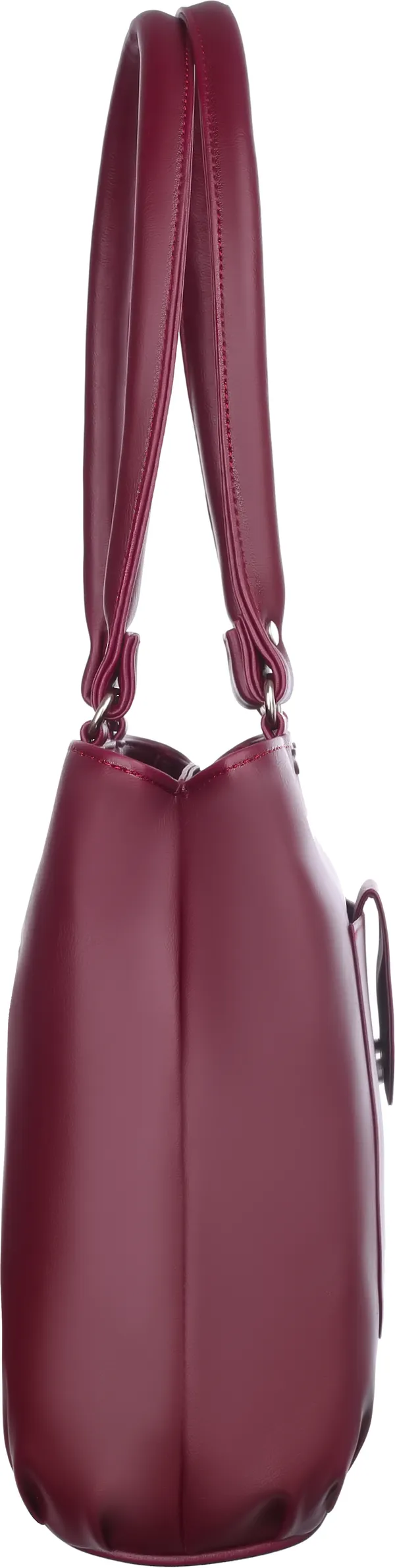 Maroon_Artificial_Leather_Shoulder_Bag_For_Women