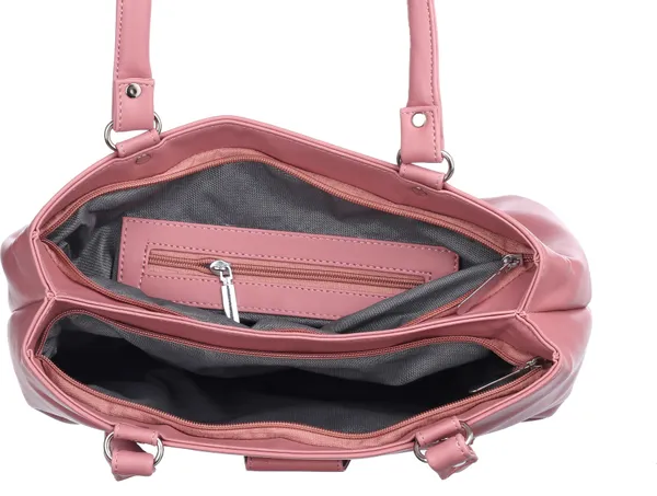 Pink_Artificial_Leather_Shoulder_Bag_For_Women