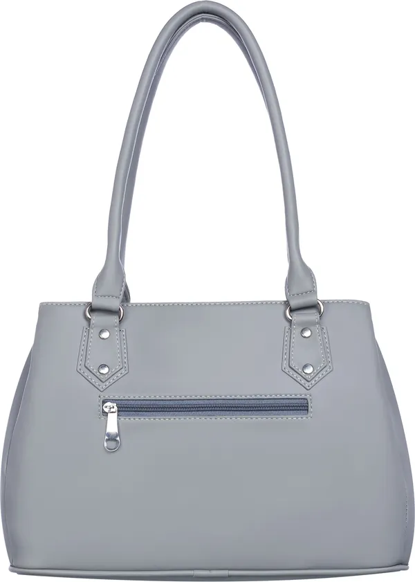 Grey_Pu_Shoulder_Bag_For_Women