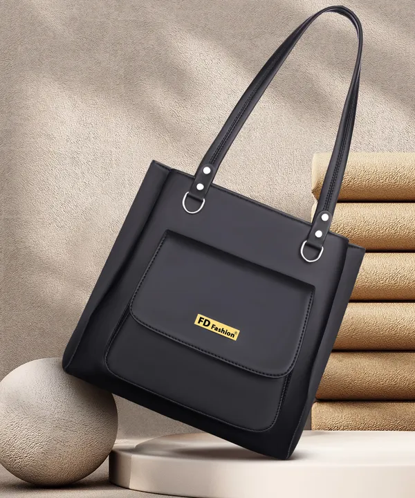 Black_Pu_&_Artificial_Leather_Shoulder_Bag__For_Women