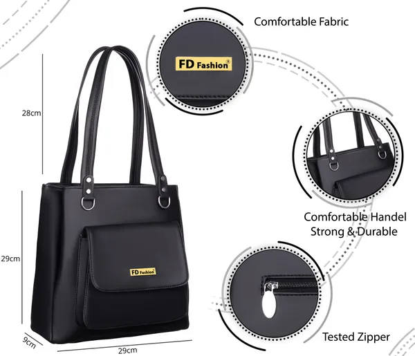 Black_Pu_&_Artificial_Leather_Shoulder_Bag__For_Women