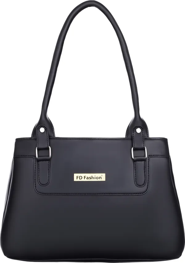 Black_Pu_Shoulder_Bag_For_Women