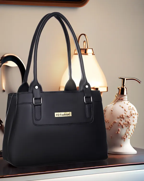 Black_Pu_Shoulder_Bag_For_Women