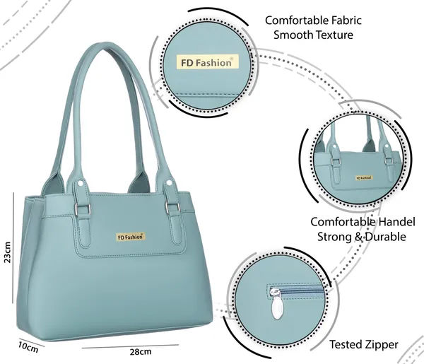 Blue_Pu_Shoulder_Bag__For_Women