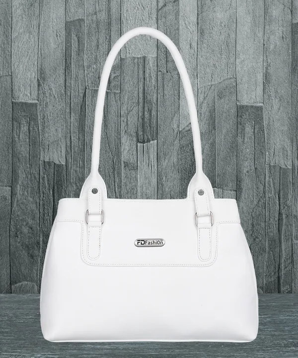 White_Pu_Shoulder_Bag_For_Women